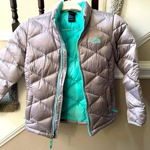 The North Face silver grey jacket coat M 8-10